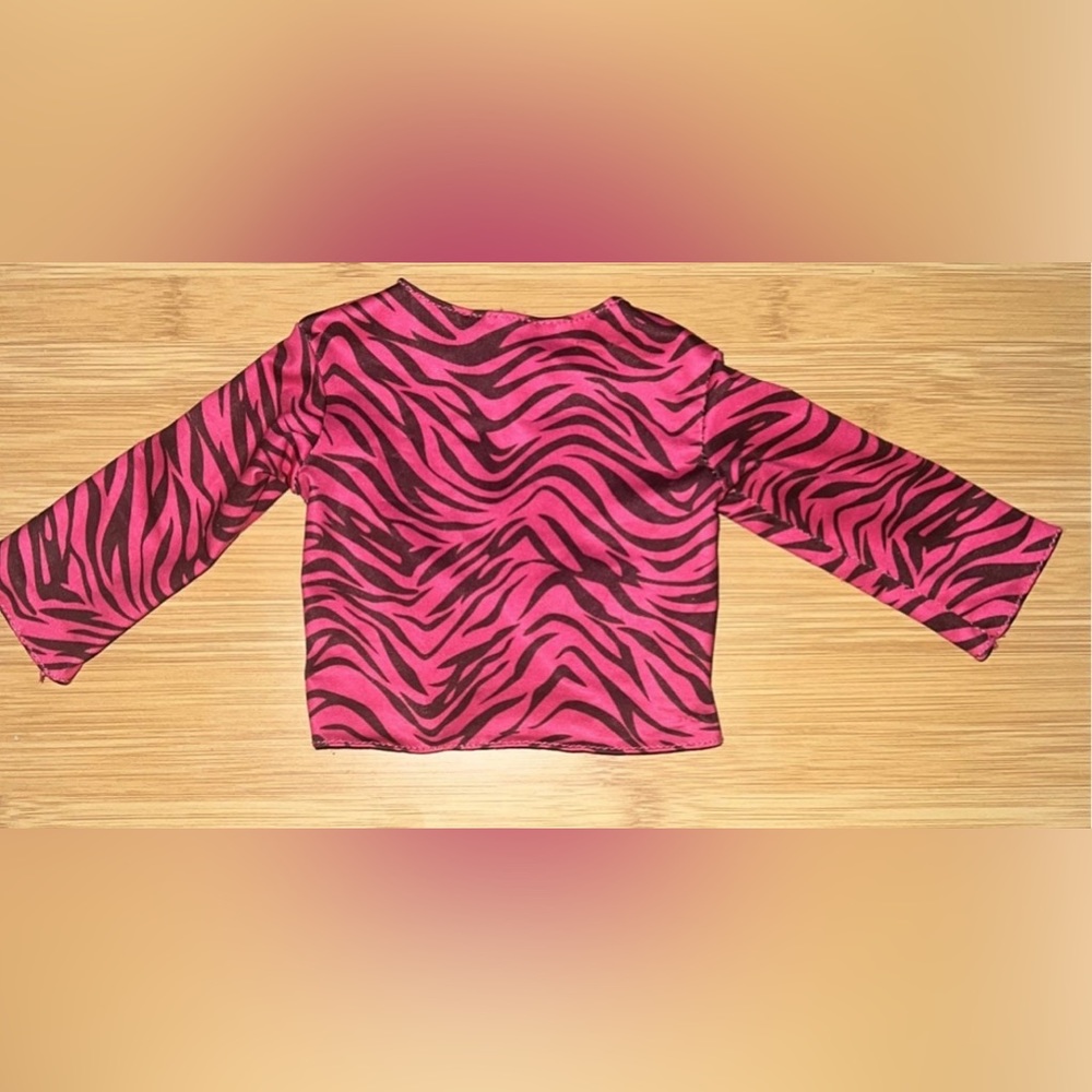 Black and Pink Strip Long Sleeve Shirt